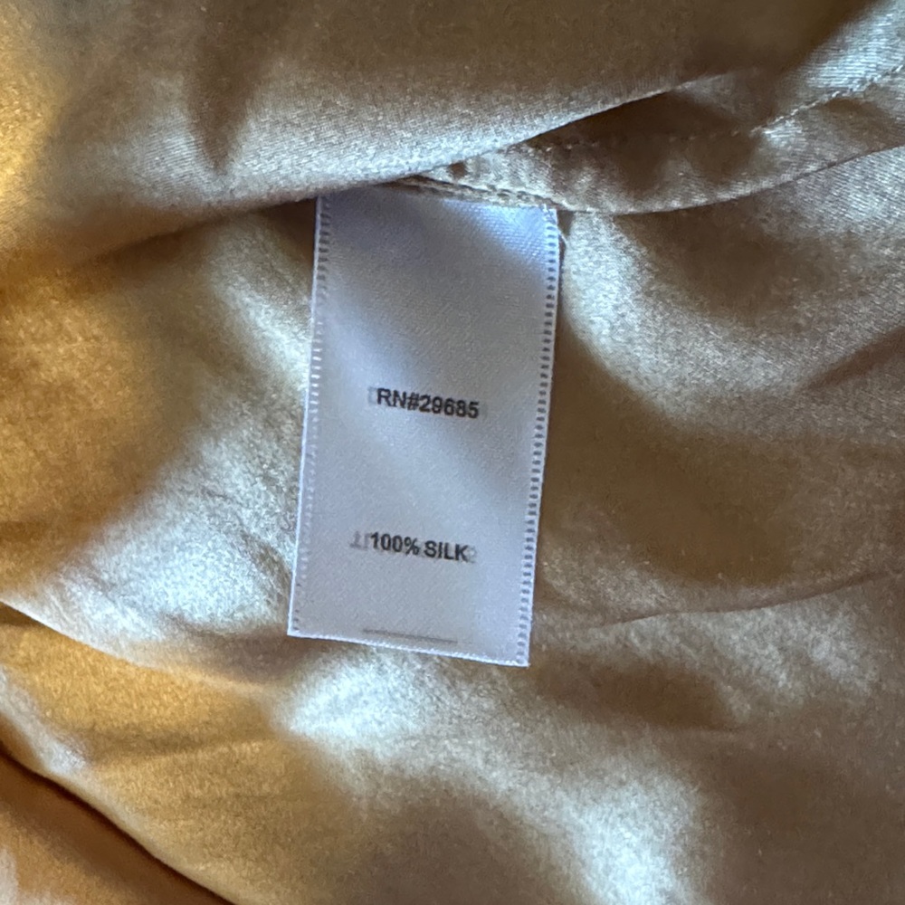 Pendleton Gold Satin Button Down Shirt - image 4